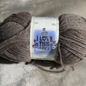 I Love This Wool! Naturals, Umber, 100% Wool